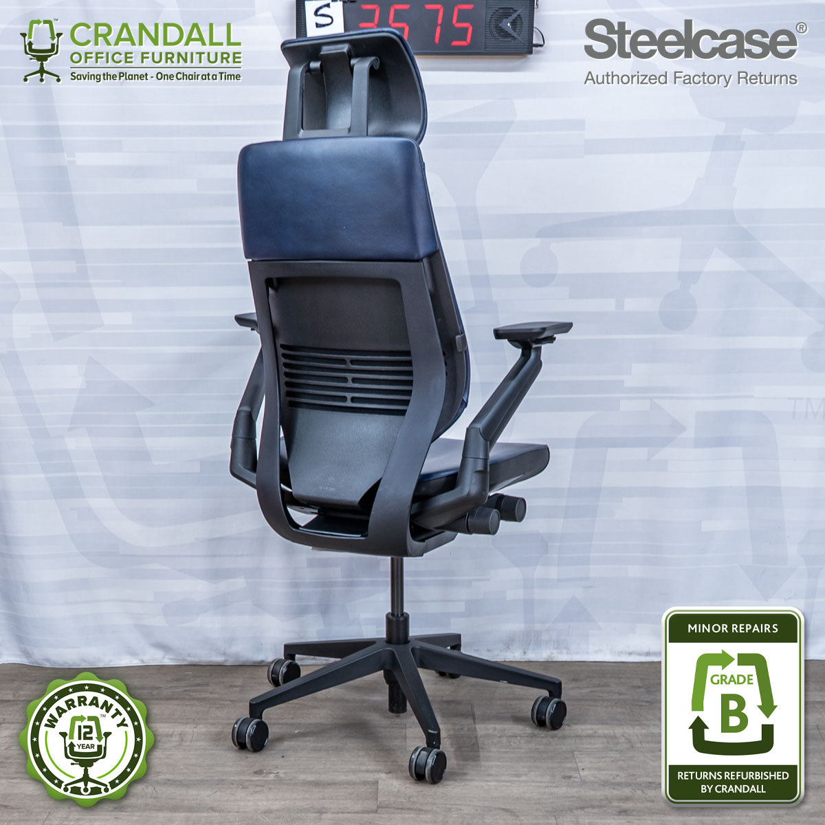 S-3575 - Steelcase Gesture with Headrest - Grade B