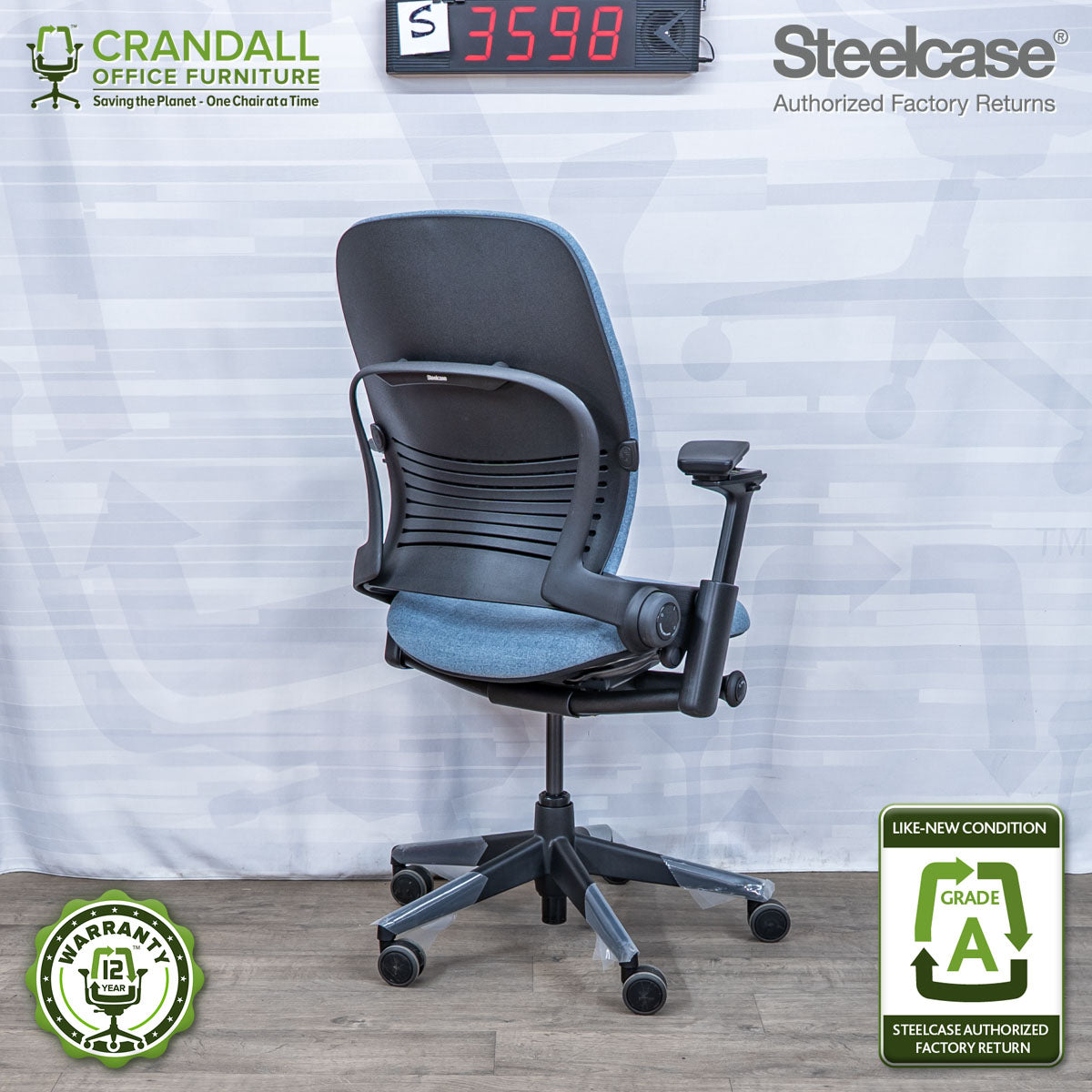 S-3598 - Steelcase V2 Leap - Grade A