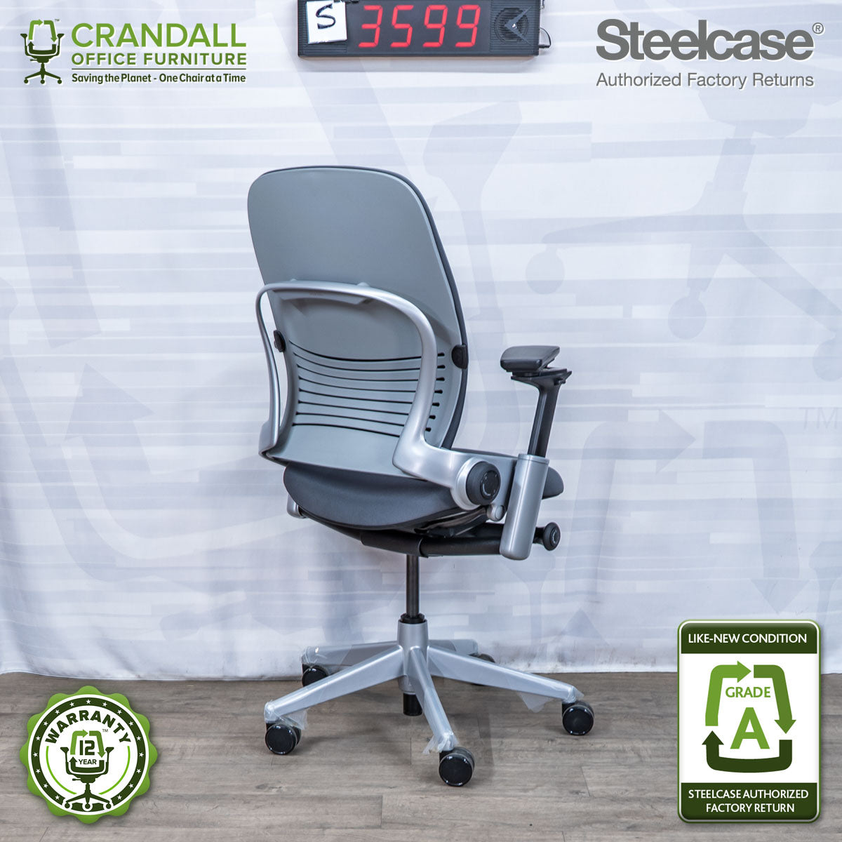 S-3599 - Steelcase V2 Leap - Grade A