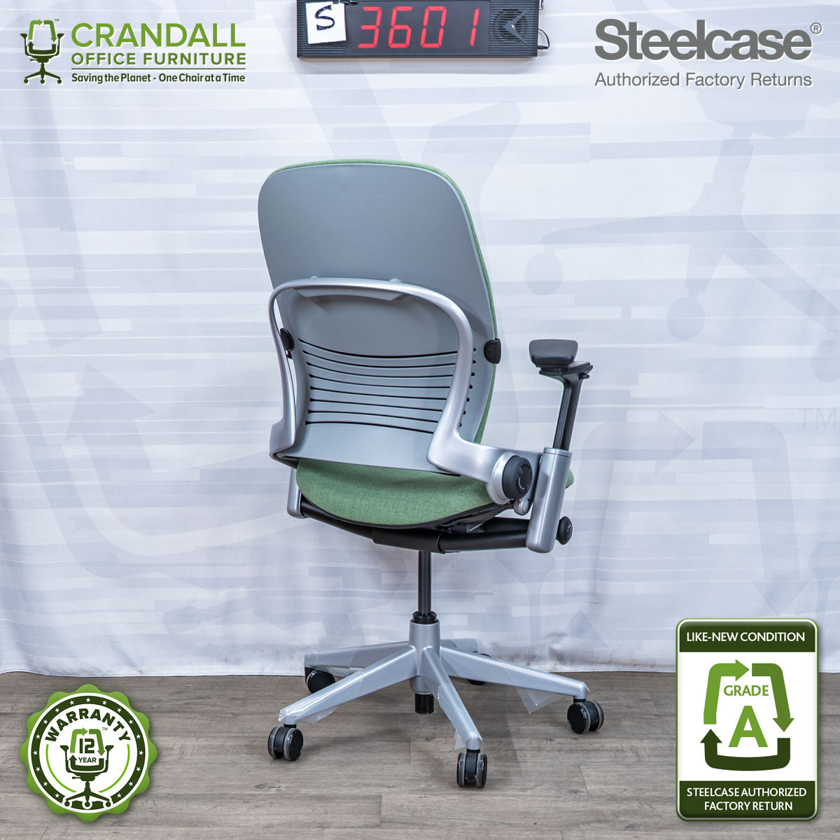 S-3601 - Steelcase V2 Leap - Grade A