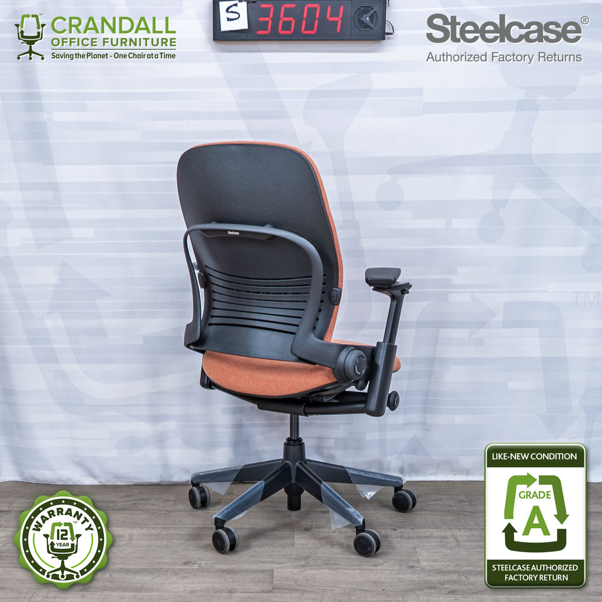 S-3604 - Steelcase V2 Leap - Grade A