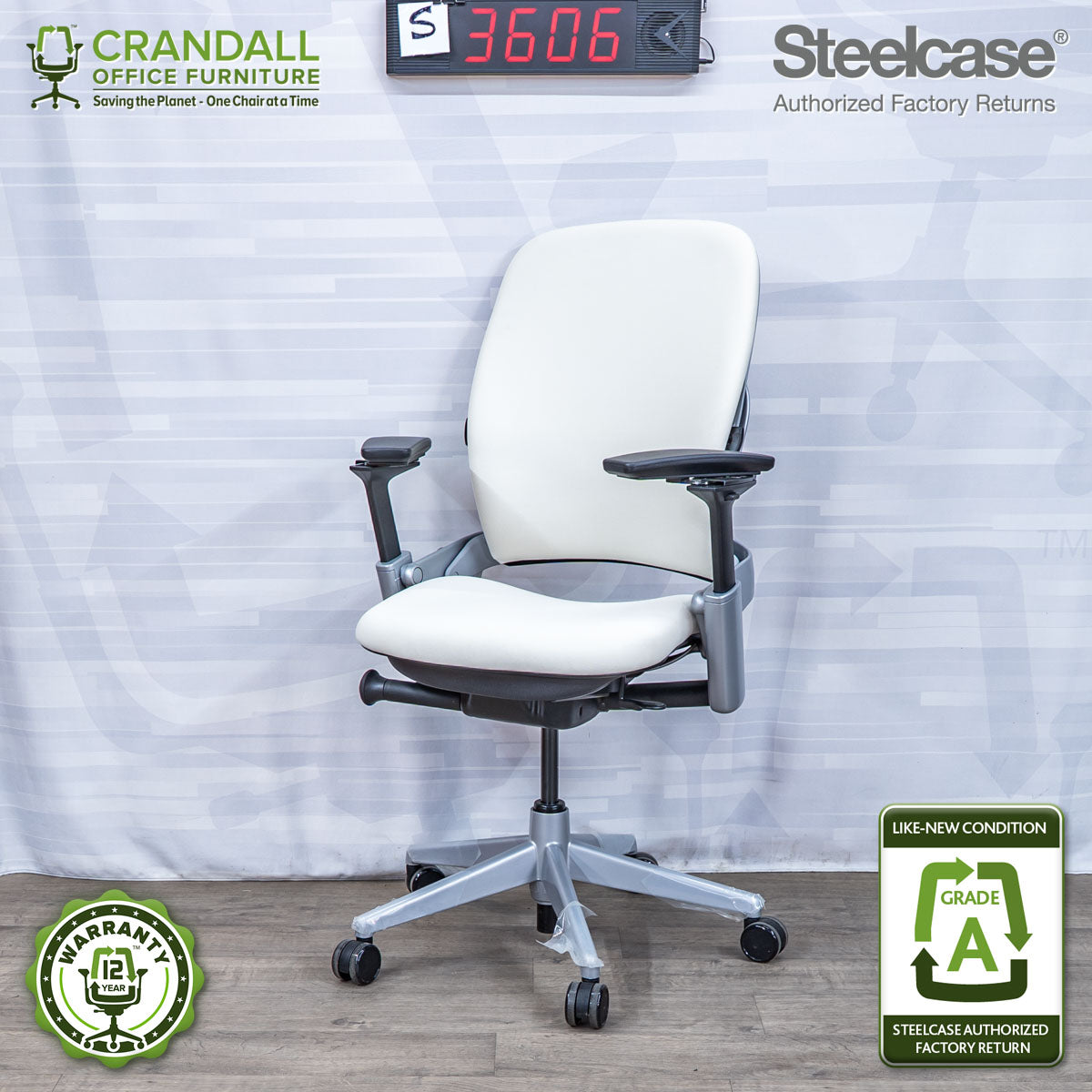 S-3606 - Steelcase V2 Leap - Grade A