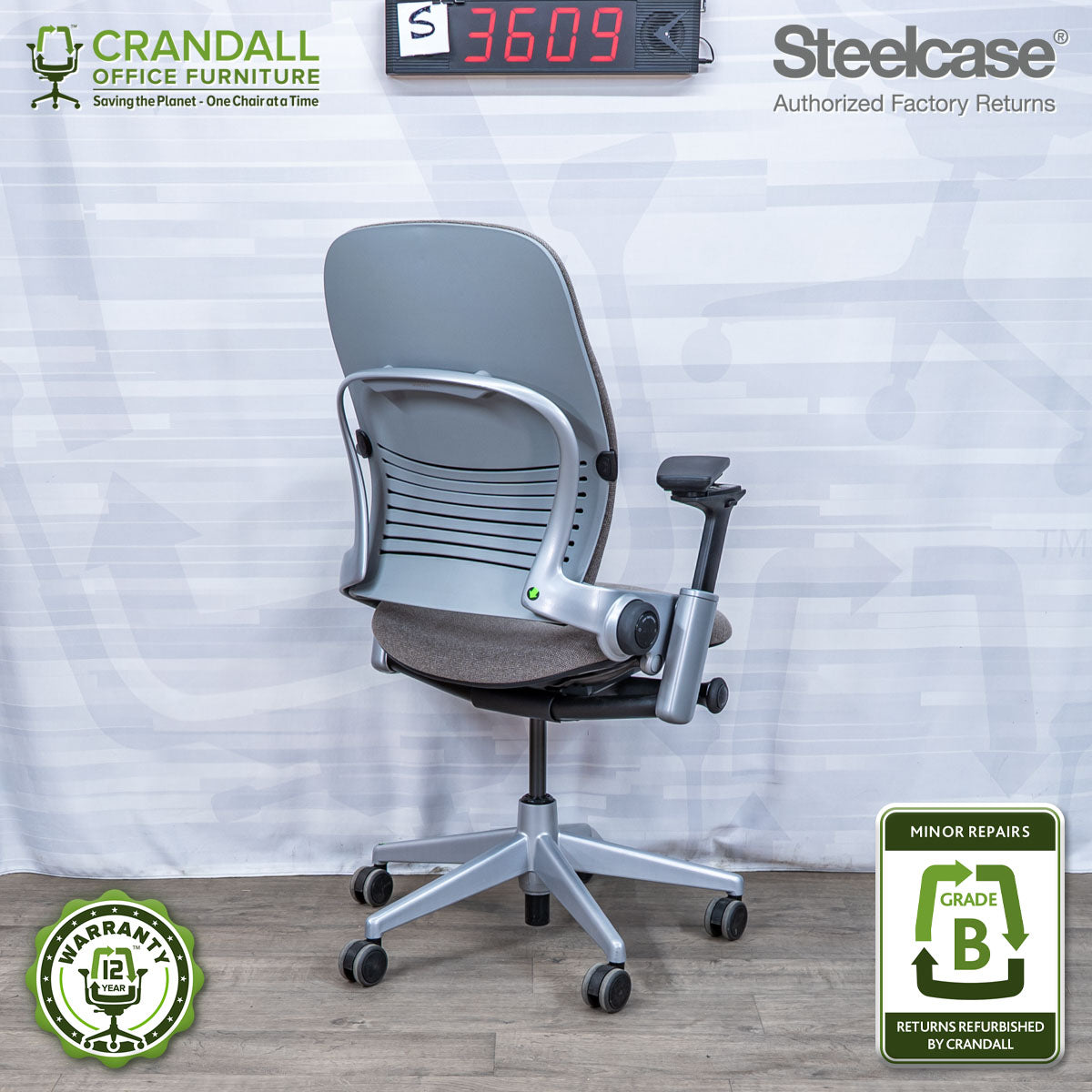 S-3609 - Steelcase V2 Leap - Grade B