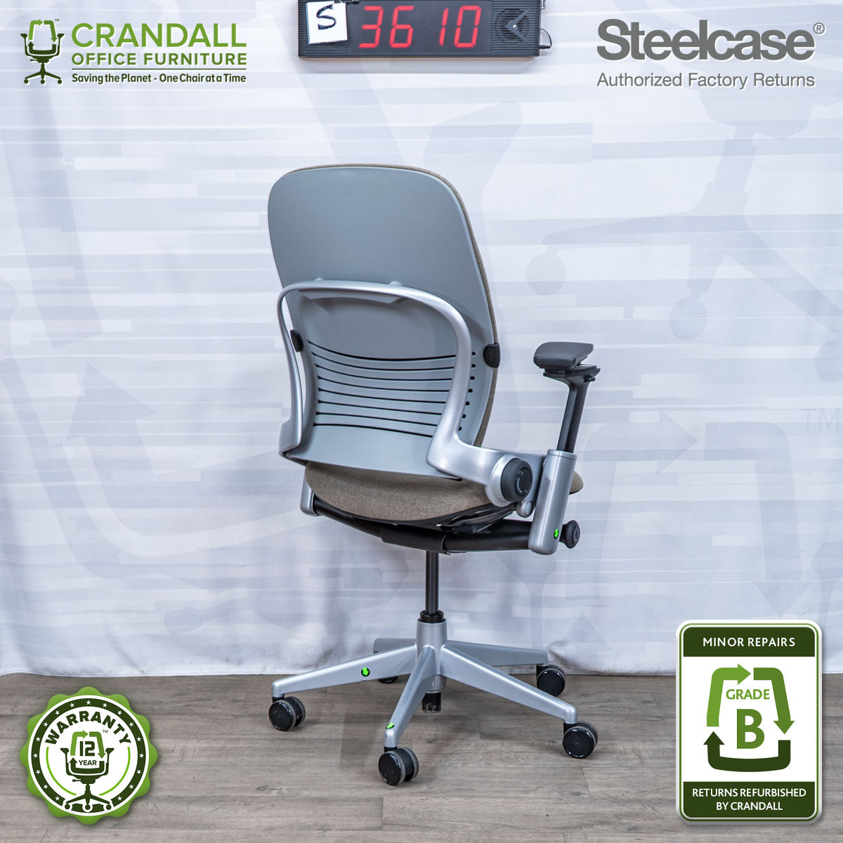 S-3610 - Steelcase V2 Leap - Grade B