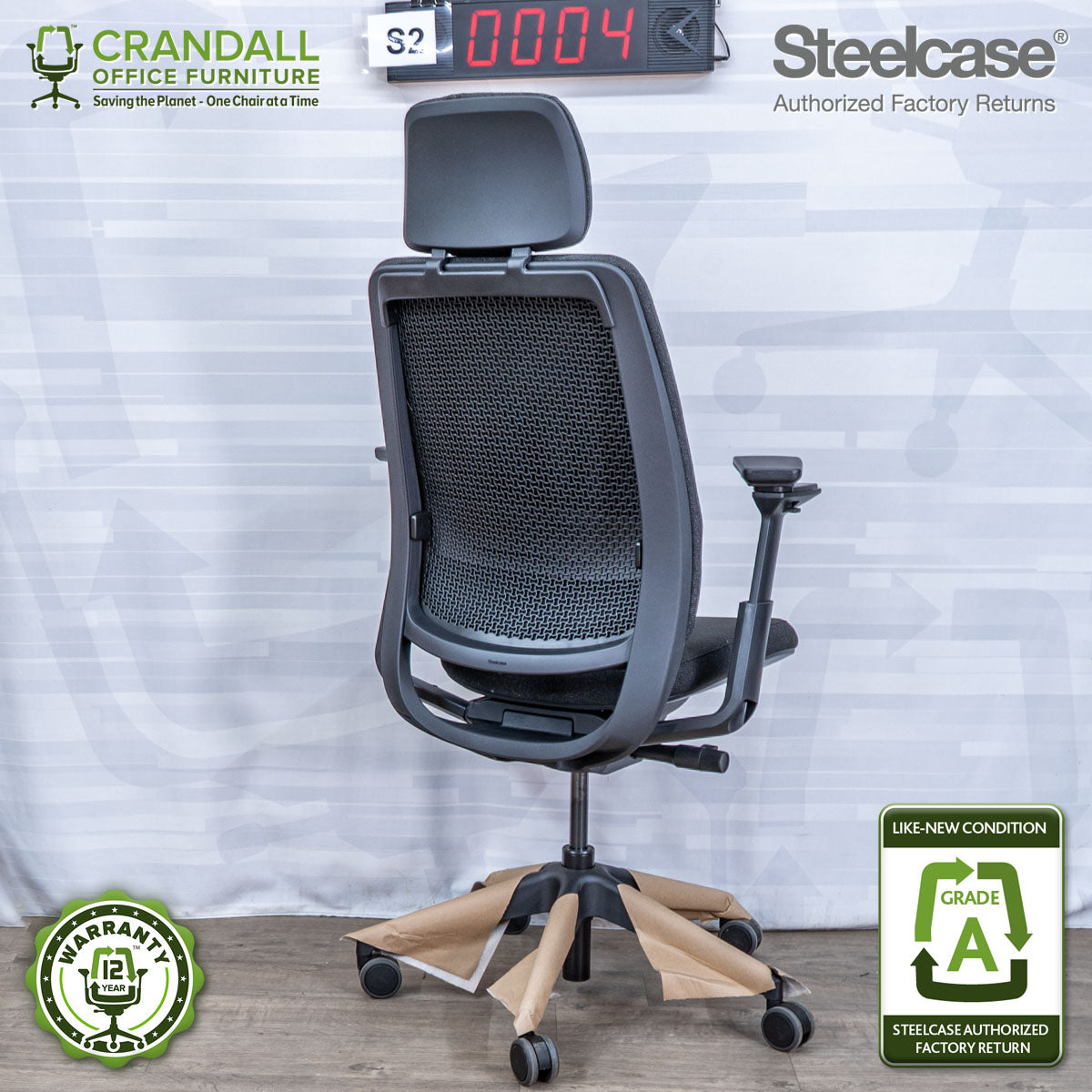 S2-0004 - Steelcase Series 2 with Headrest - Grade A