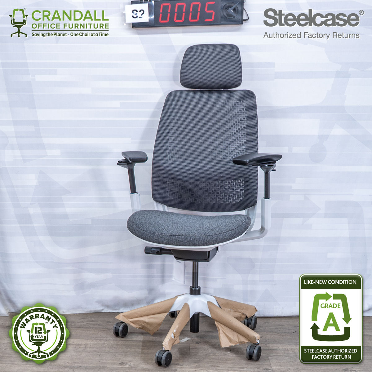 S2-0005 - Steelcase Series 2 with Headrest - Grade A