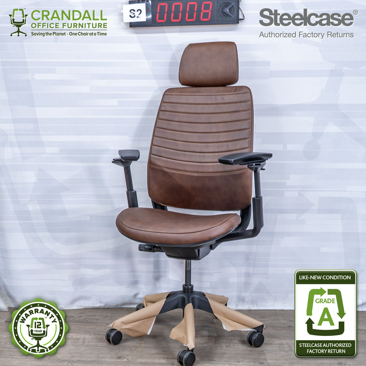 S2-0008 - Steelcase Series 2 with Headrest - Grade A