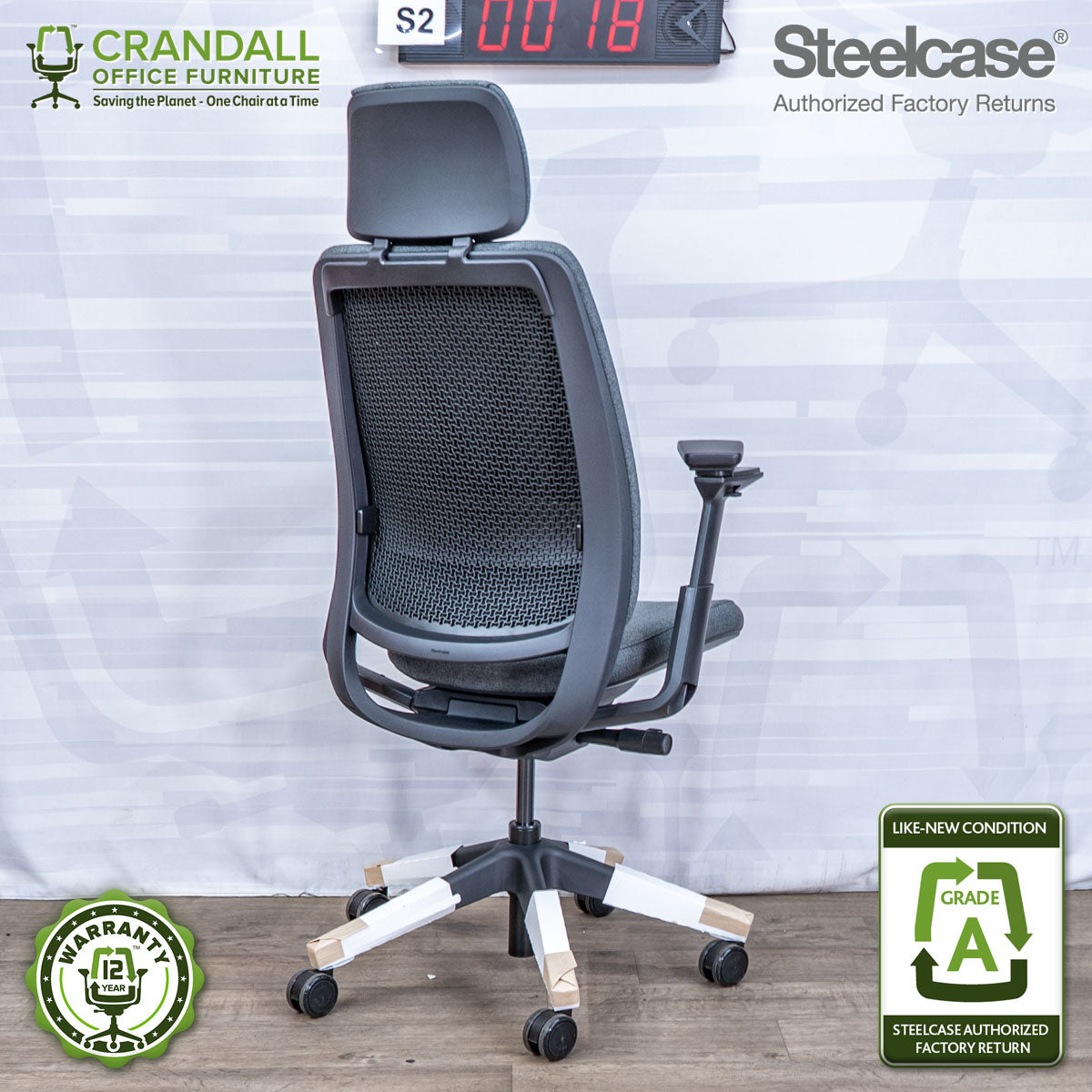 S2-0018 - Steelcase Series 2 with Headrest - Grade A