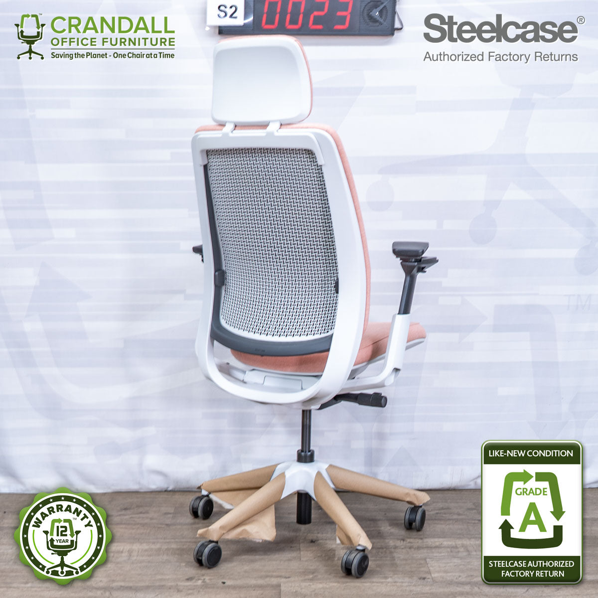 S2-0023 - Steelcase Series 2 with Headrest - Grade A