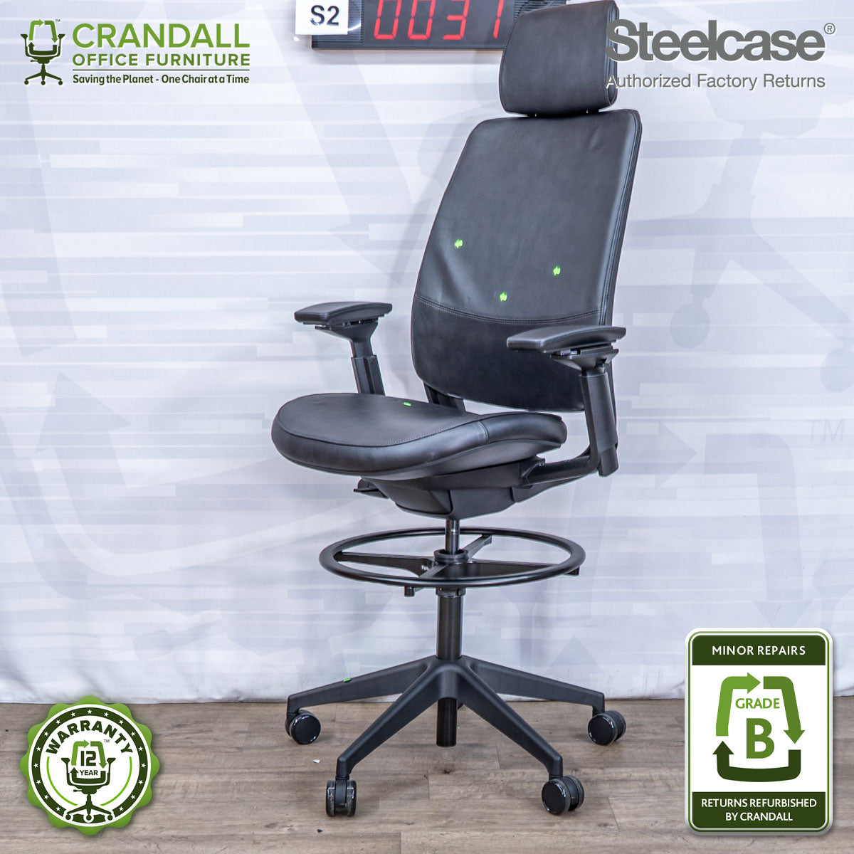 S2-0031 - Steelcase Series 2 with Headrest - Grade B