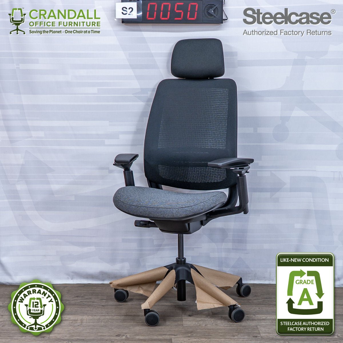 S2-0050 - Steelcase Series 2 with Headrest - Grade A