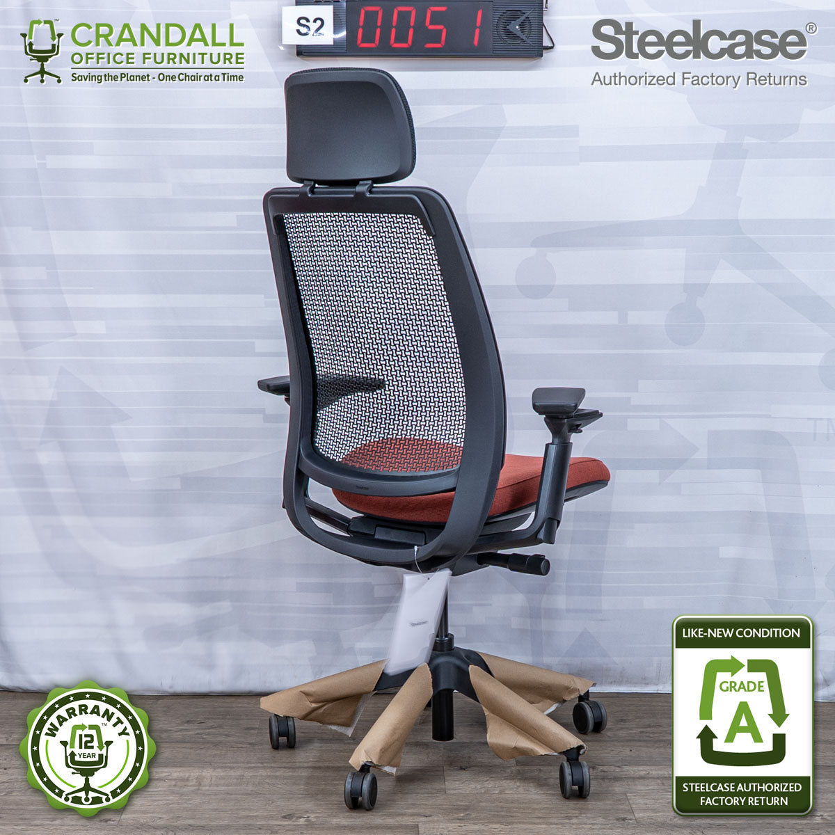 S2-0051 - Steelcase Series 2 with Headrest - Grade A