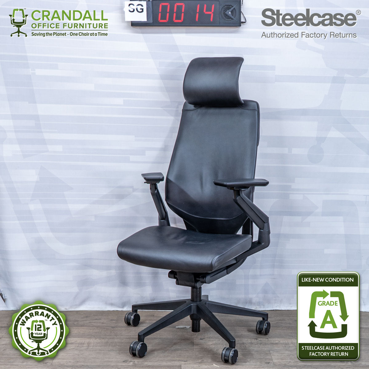 SG-0014 - Steelcase Gesture with Headrest - Grade A