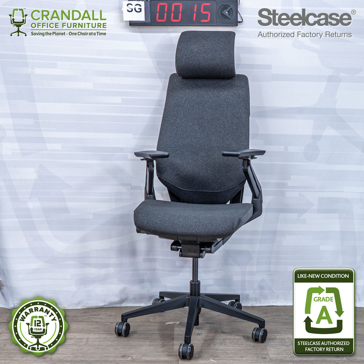 SG-0015 - Steelcase Gesture with Headrest - Grade A