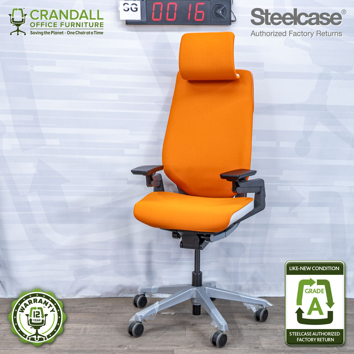 SG-0016 - Steelcase Gesture with Headrest - Grade A