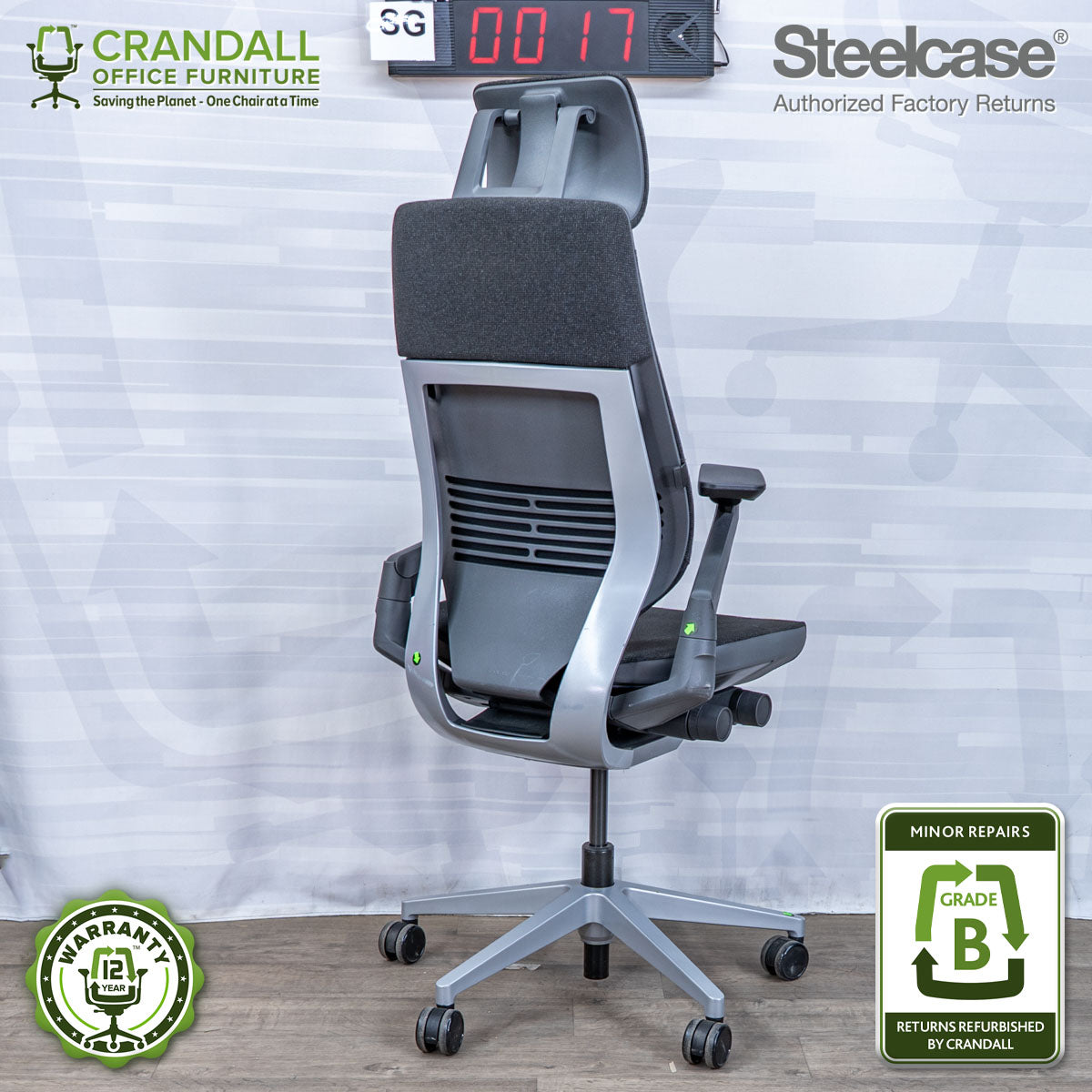 SG-0017 - Steelcase Gesture with Headrest - Grade B