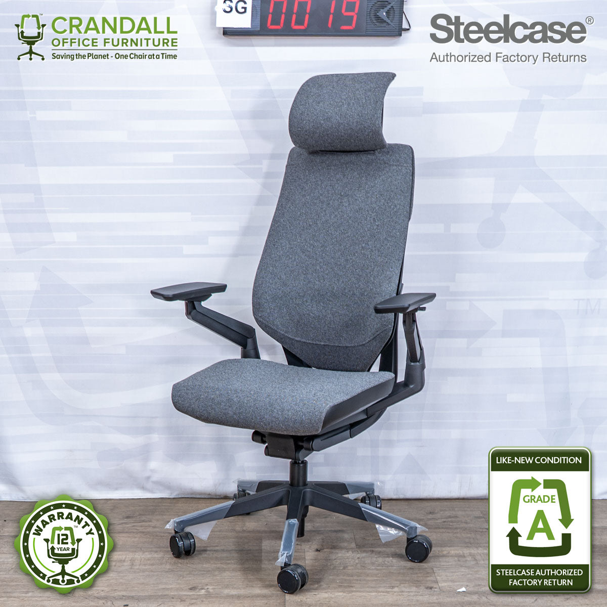 SG-0019 - Steelcase Gesture with Headrest - Grade A