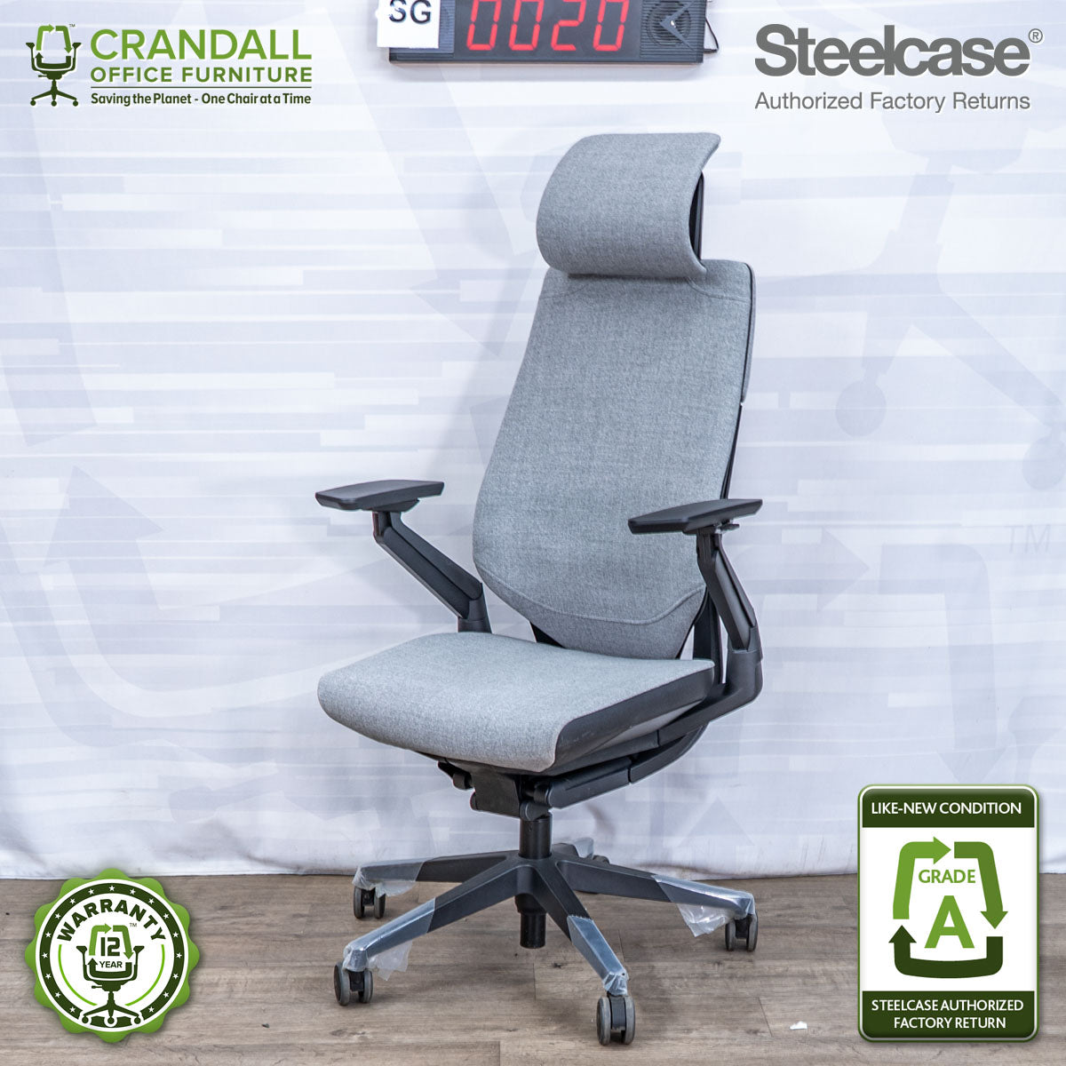 SG-0020 - Steelcase Gesture with Headrest - Grade A