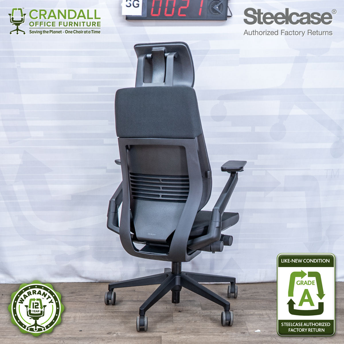 SG-0021 - Steelcase Gesture with Headrest - Grade A