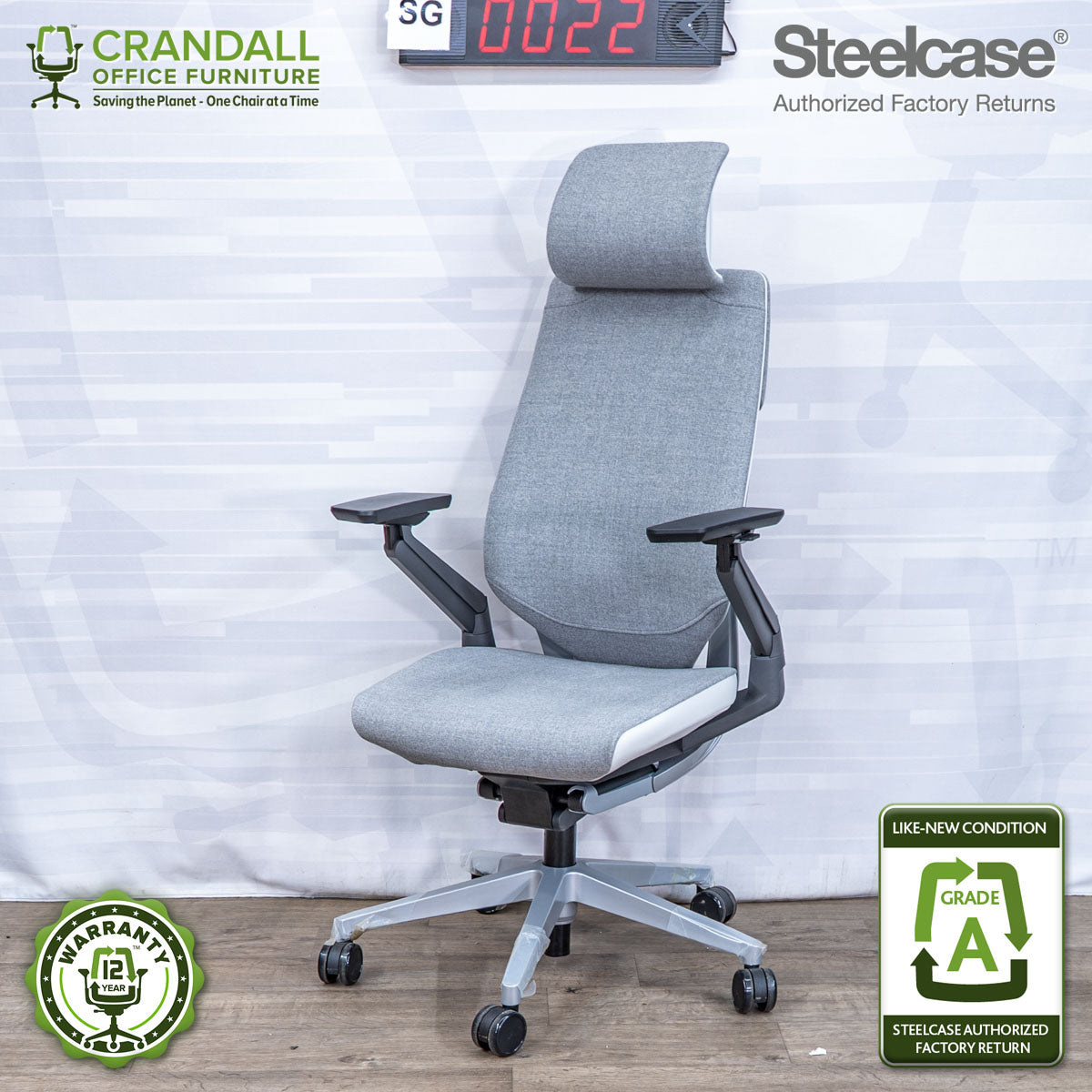 SG-0022 - Steelcase Gesture with Headrest - Grade A