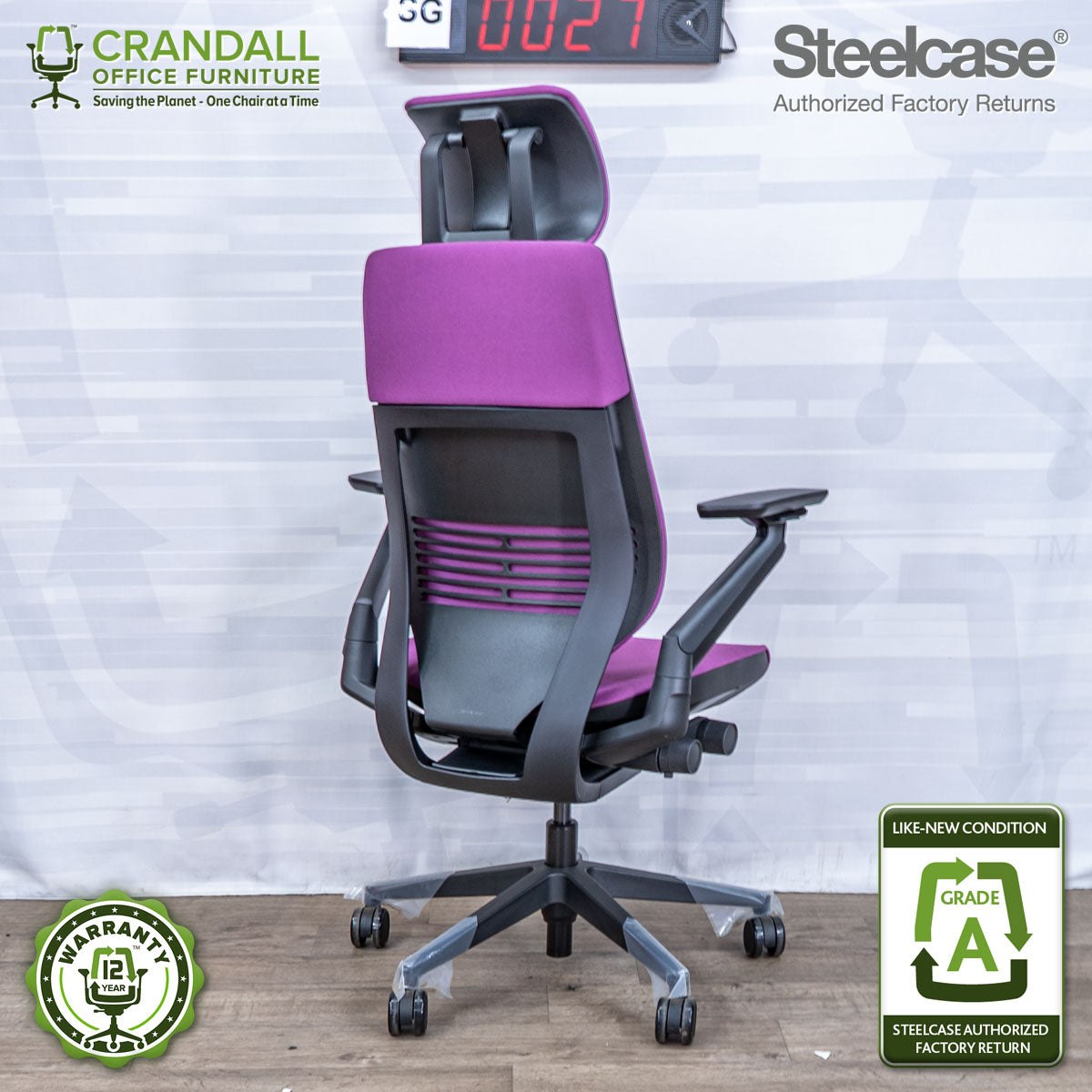 SG-0027 - Steelcase Gesture with Headrest - Grade A