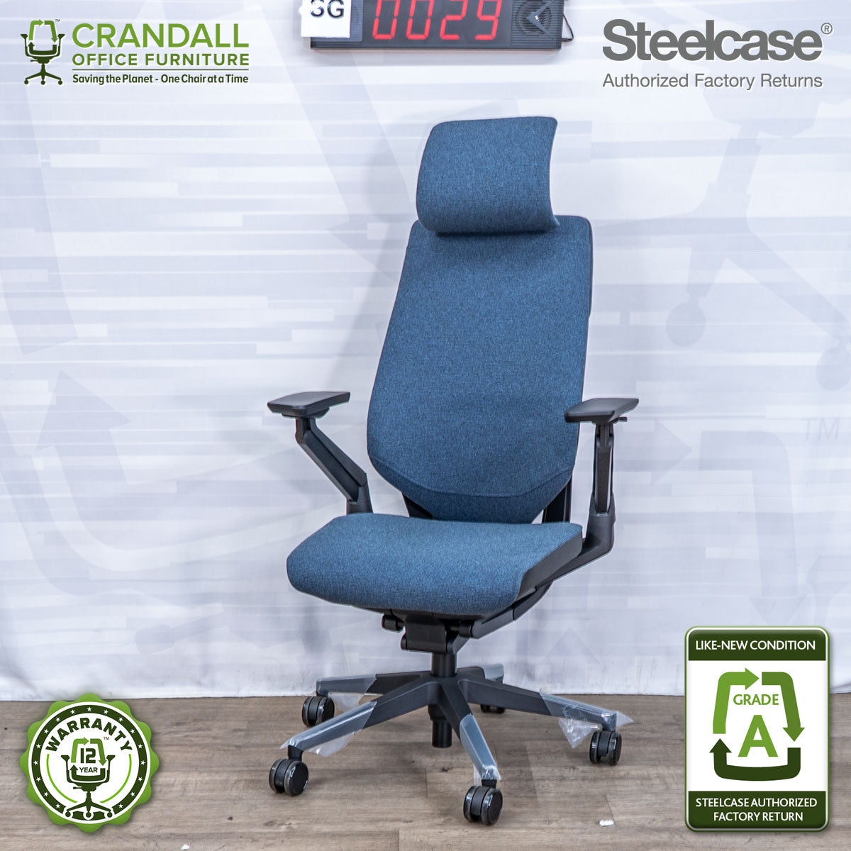 SG-0029 - Steelcase Gesture with Headrest - Grade A