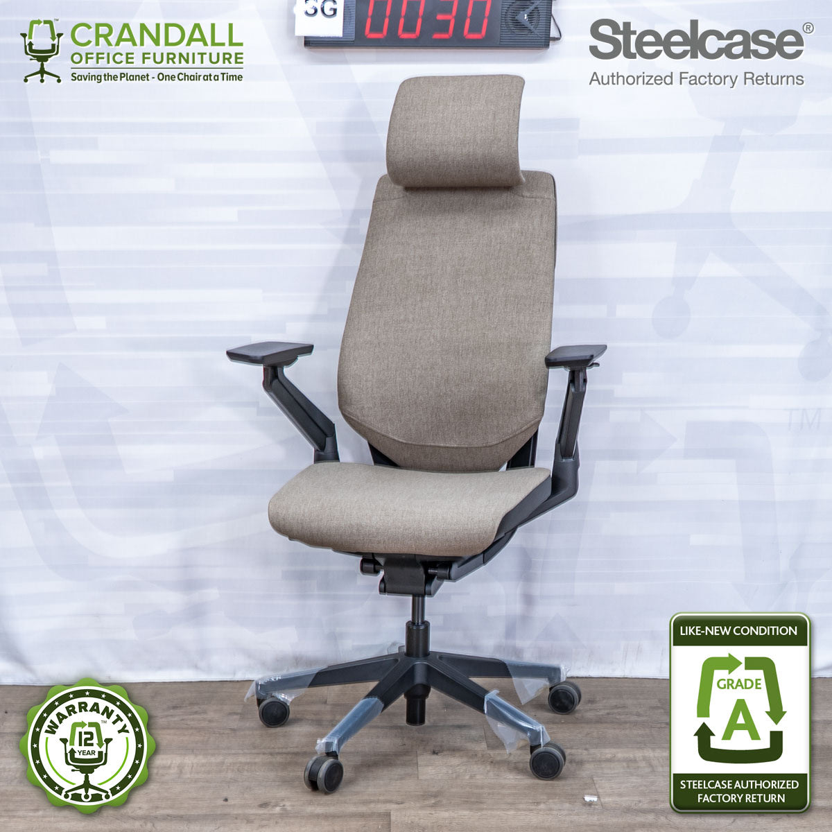 SG-0030 - Steelcase Gesture with Headrest - Grade A