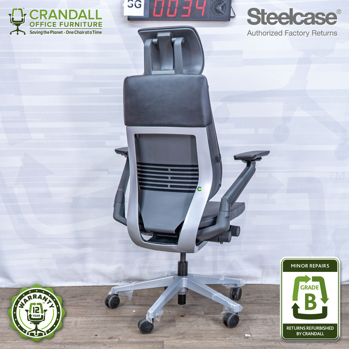 SG-0034 - Steelcase Gesture with Headrest - Grade B