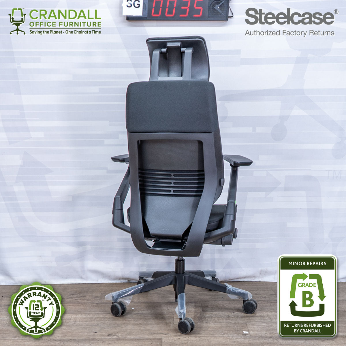 SG-0035 - Steelcase Gesture with Headrest - Grade B
