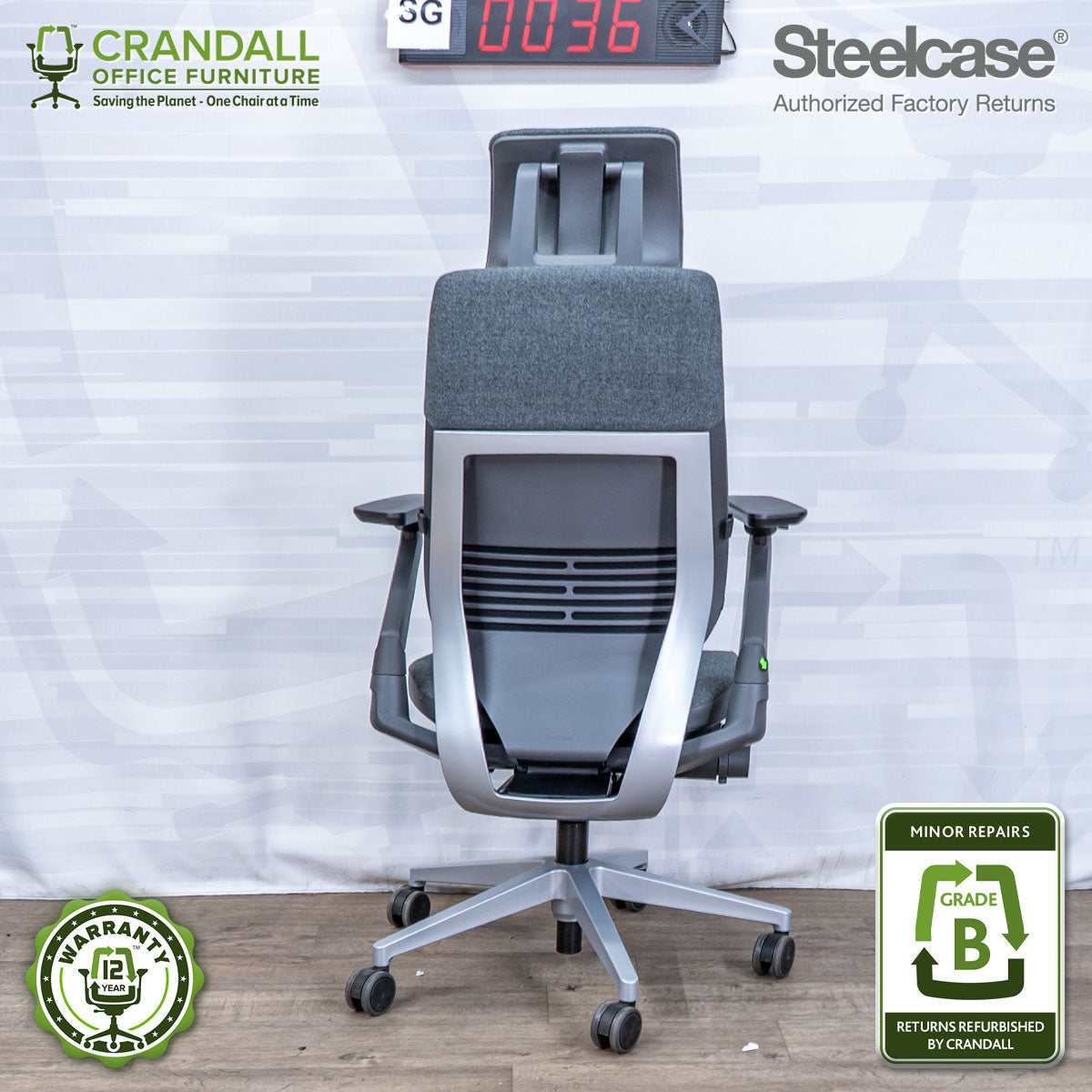 SG-0036 - Steelcase Gesture with Headrest - Grade B