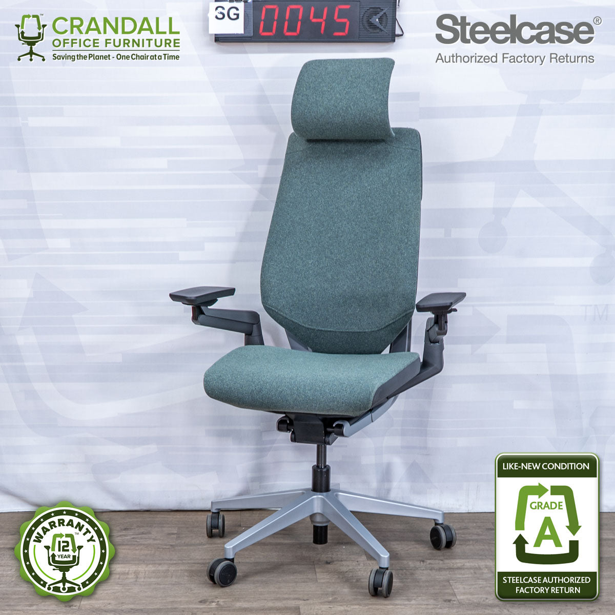 SG-0045 - Steelcase Gesture with Headrest - Grade A