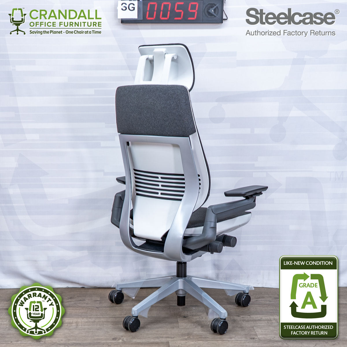 SG-0059 - Steelcase Gesture with Headrest - Grade A