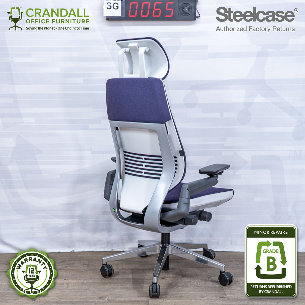 SG-0065 - Steelcase Gesture with Headrest - Grade B