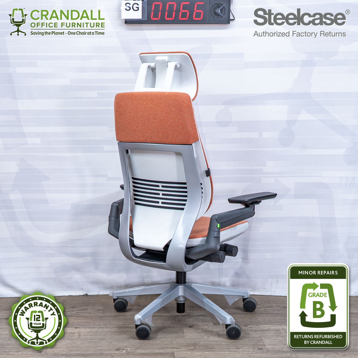 SG-0066 - Steelcase Gesture with Headrest - Grade B