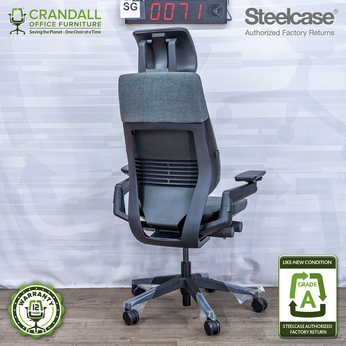 SG-0071 - Steelcase Gesture with Headrest - Grade A