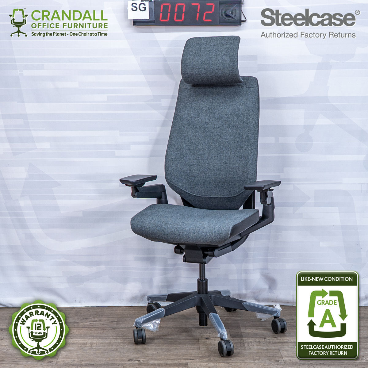 SG-0072 - Steelcase Gesture with Headrest - Grade A