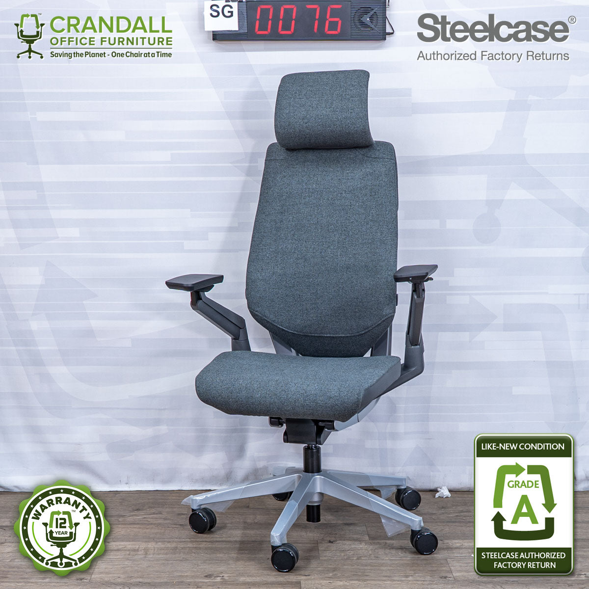 SG-0076 - Steelcase Gesture with Headrest - Grade A