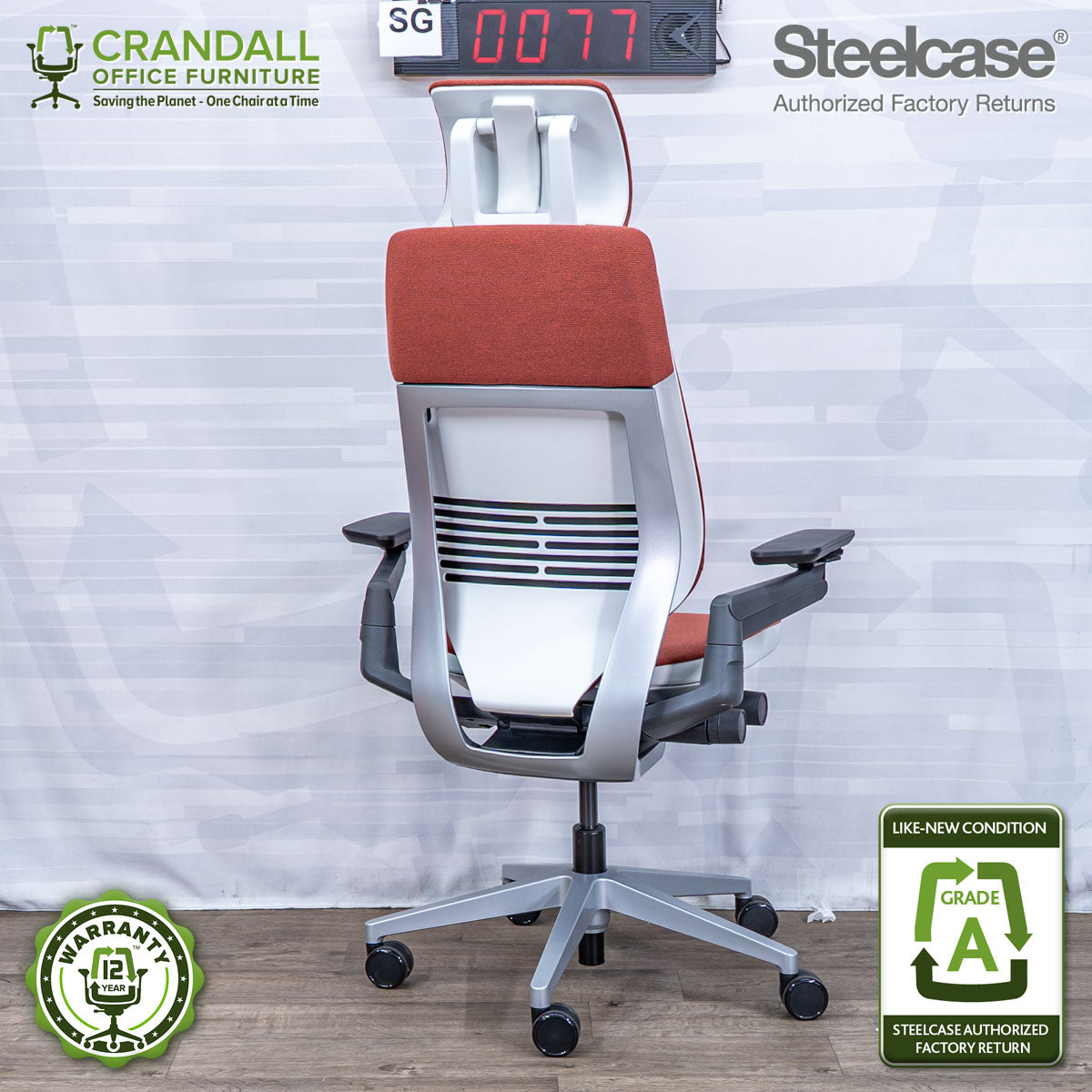 SG-0077 - Steelcase Gesture with Headrest - Grade A