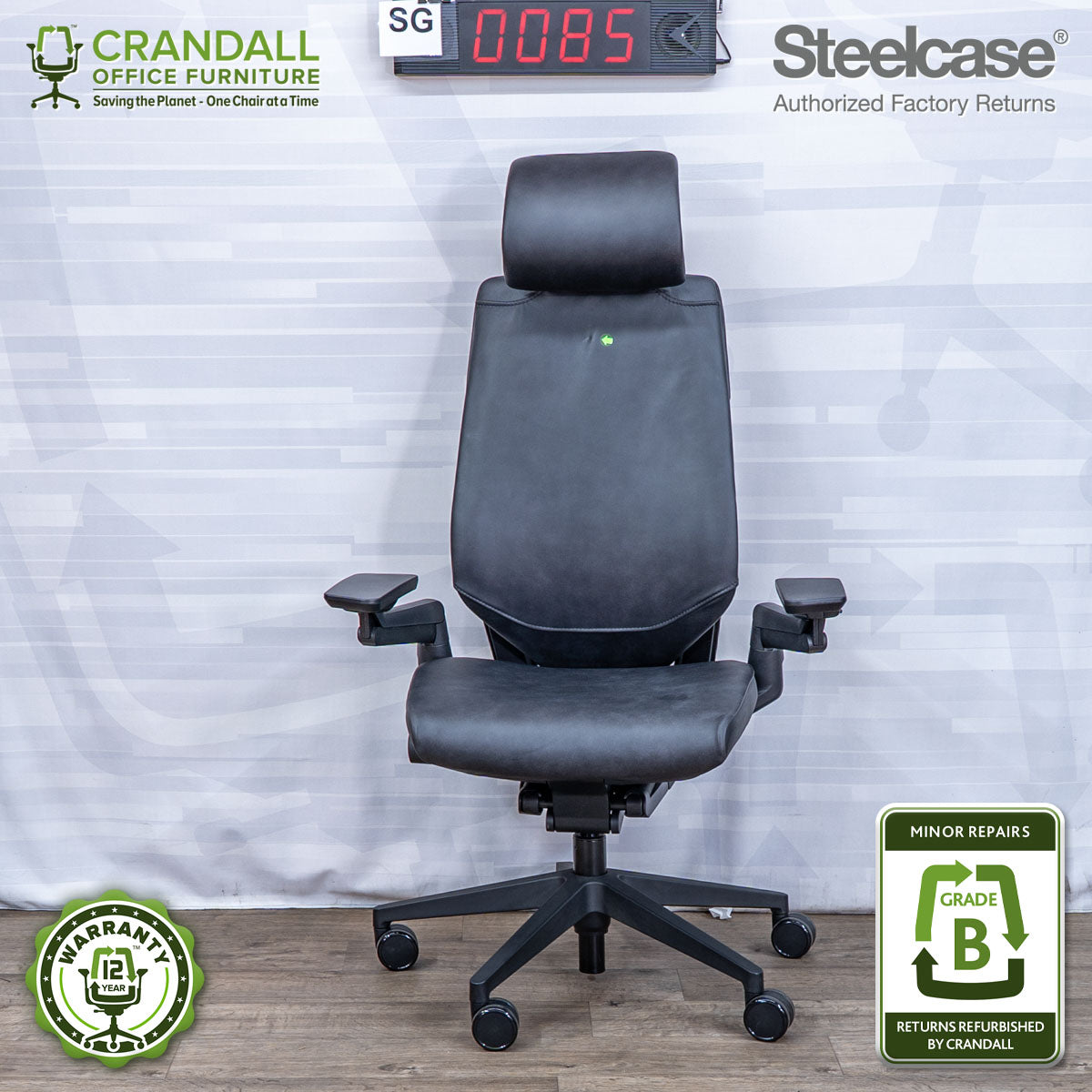 SG-0085 - Steelcase Gesture with Headrest - Grade B