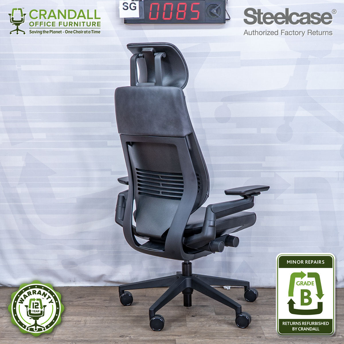 SG-0085 - Steelcase Gesture with Headrest - Grade B