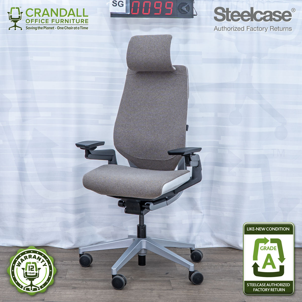 SG-0099 - Steelcase Gesture with Headrest - Grade A