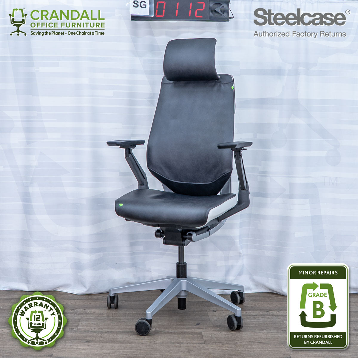 SG-0112 - Steelcase Gesture with Headrest - Grade B