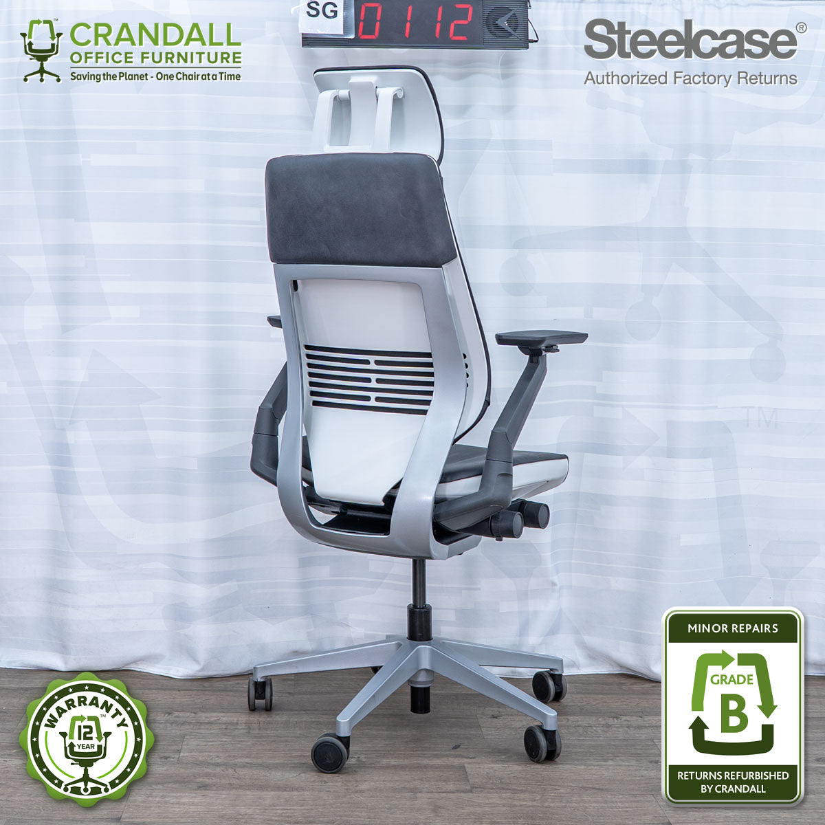 SG-0112 - Steelcase Gesture with Headrest - Grade B