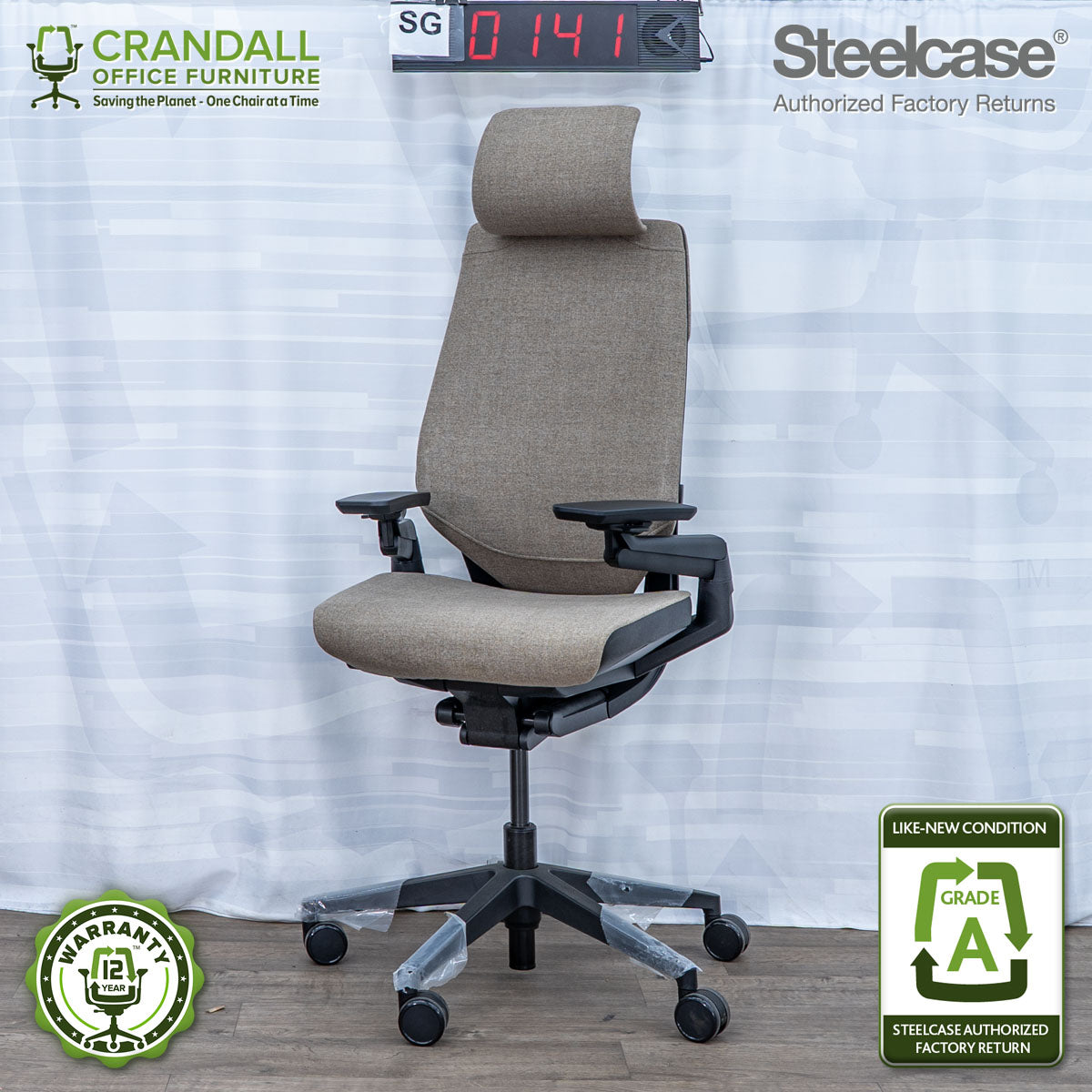 SG-0141 - Steelcase Gesture with Headrest - Grade A