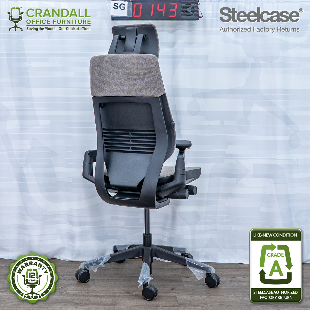 SG-0143 - Steelcase Gesture with Headrest - Grade A