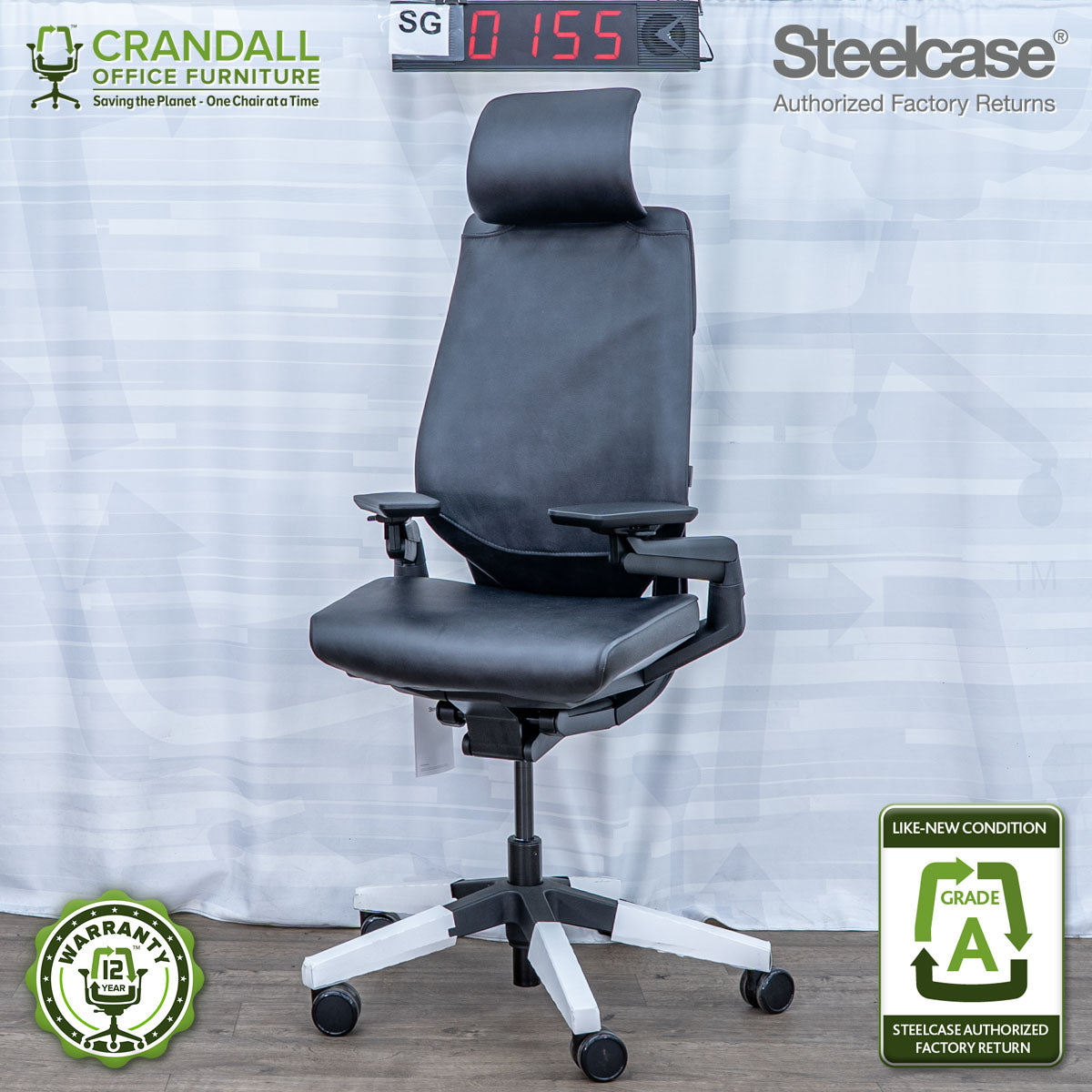 SG-0155 - Steelcase Gesture with Headrest - Grade A