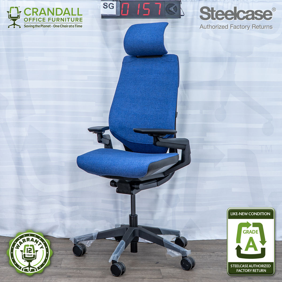 SG-0157 - Steelcase Gesture with Headrest - Grade A