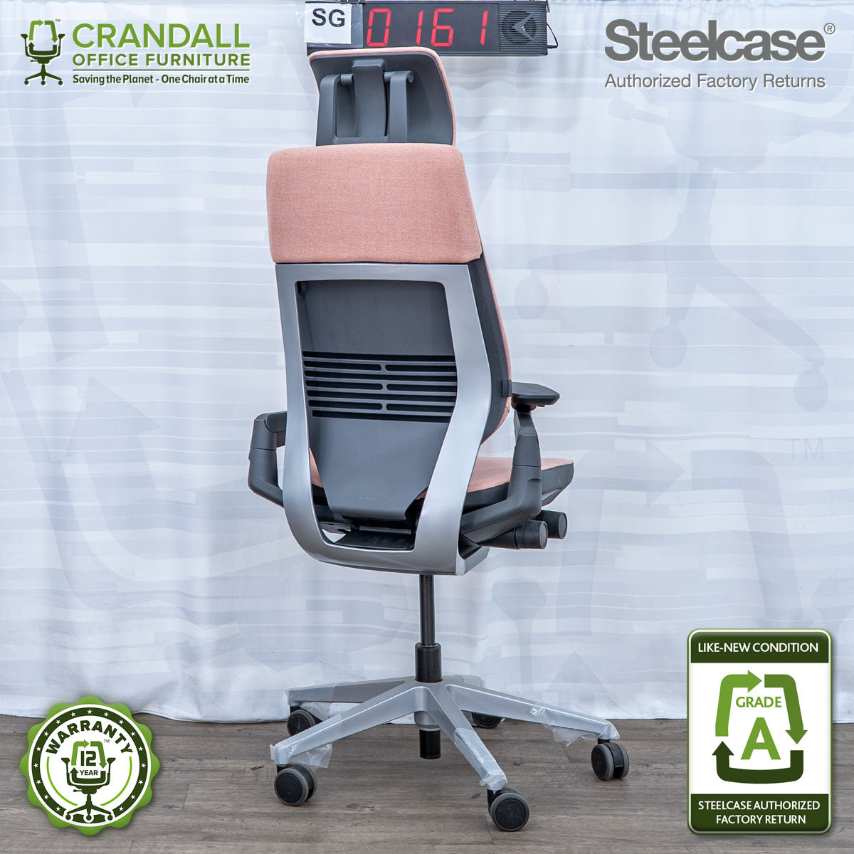 SG-0161 - Steelcase Gesture with Headrest - Grade A