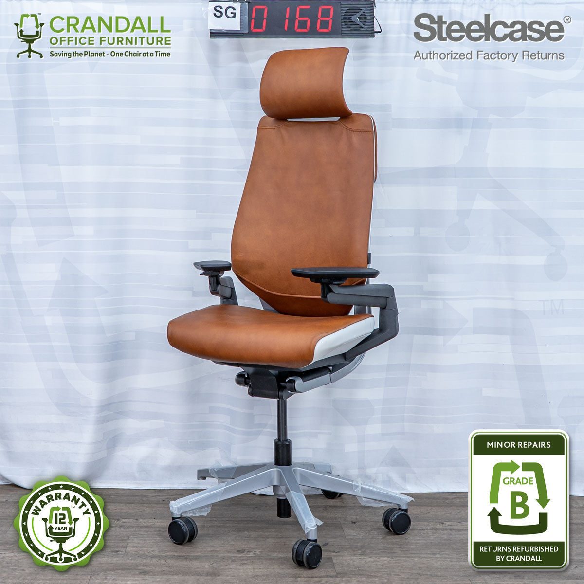 SG-0168 - Steelcase Gesture with Headrest - Grade B