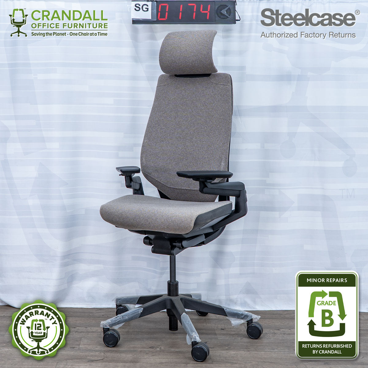 SG-0174 - Steelcase Gesture with Headrest - Grade B